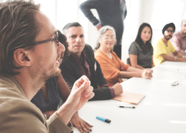 teachers in a meeting