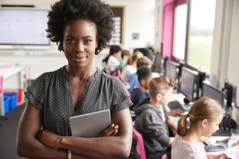 Teacher in classroom